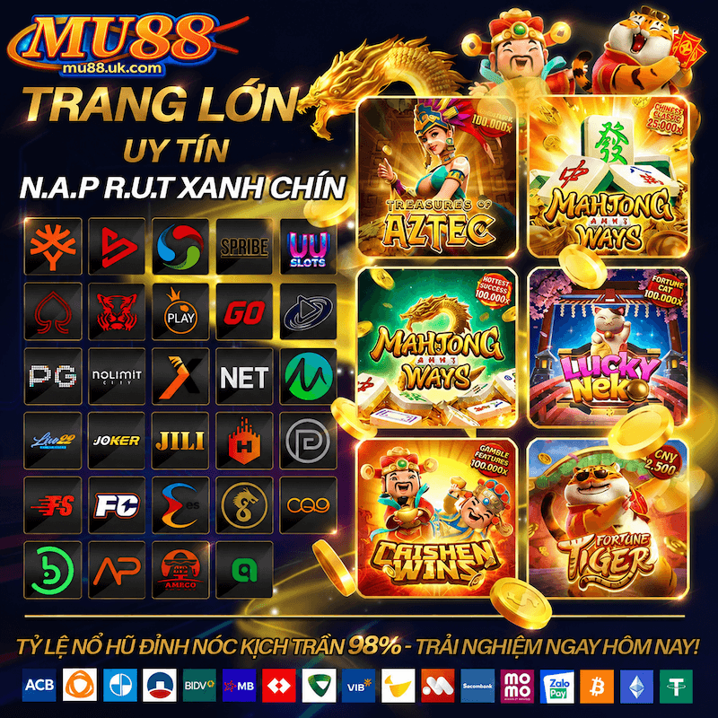 MU88 Nổ Hũ – Trải Nghiệm Game Nổ Hũ Đỉnh Cao, Giải Trí Đẳng Cấp Mỗi Ngày